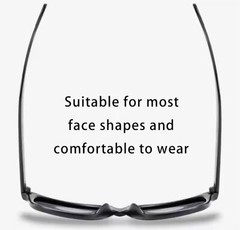 Classic Square Polarized Sunglasses Men Women Retro Black Sun Glasses Male