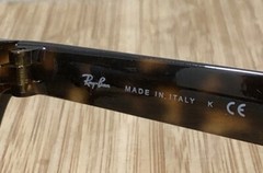 ITALY RAY BAN mock tortoise folding Wayfarer SUNGLASSES RB4105 710 54 mm w case