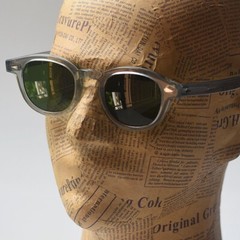 Vintage johnny depp sunglasses men’s acetate sage glasses green glass lens gift