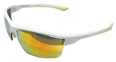 Rawlings LTS Men’s Adult Sport Sunglasses– White Frame With Orange Mirror Lenses