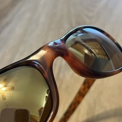 Vintage Oakley Tens 1.0 Brown Tortoise Wrap Sunglasses FRAMES ONLY Made In USA
