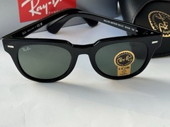 NEW Ray-Ban RB2168 901/31 METEOR Polished Black G-15 Green Sunglasses 50mm