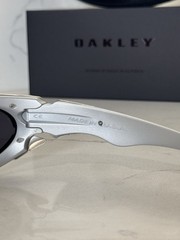 Vintage Oakley Plate Silver Chrome Sunglasses Made In USA Rare y2k gorpcore