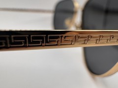 Authentic Versace Avanti Pilot Sunglasses 2217 Gold Frame | Dark Gray Lens