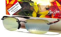 NEW Maui Jim SANDY BEACH Smoke Grey POLARIZED Maui HT Lens Sunglass HT408N-11