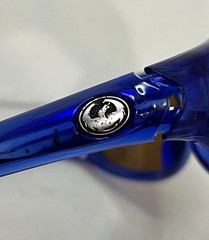 Vintage Dragon Alliance Rail Blue Made In USA Sunglasses Y2K 2000s Eyewear