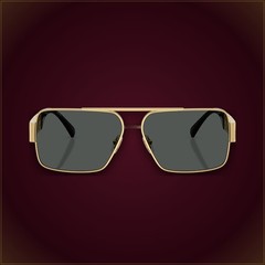 Versace VE2290 Unisex Rectangle Gold Black Lens Sunglasses 61mm Medusa LIMITED