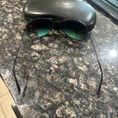 Ray-Ban Sunglasses Cockpit RB3362 002/4J Green Mirror Black Full Rim 59-14-135