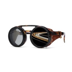 Punk Style Tortoise Shell Polarized UV400 Sunglasses for Men Outdoor Driving