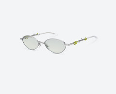 NEW Gentle Monster KARINA Veggie Collection Aden 02(GRM) Silver Green Authentic