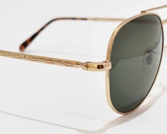 Ray-Ban Sunglasses RB3625 New Aviator Polished Gold Frame Green Lenses 58mm