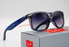 Ray-Ban RB4165 Justin Polarized Sunglasses Classic Blue Frame Gray Lens 54MM