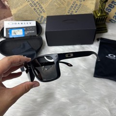 Oakley Style Holbrook Sunglasses Matte Black Frame Grey Polarized Lens UV400