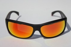 MAUI JIM Equator POLARIZED Sunglasses RM848-04 Black Red/Hawaii Lava NEW