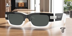 VERSACE VE4465 545987 Top Black White Dark Grey 53 mm Men’s Sunglasses