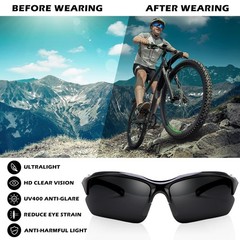 4 PACK Polarized Sport Sunglasses for Women & Men UV Protection Lightweight
