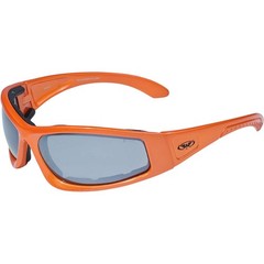 Global Vision Triumphant Safety Sunglasses with Gloss Orange Frames and Flash