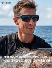 Polarized Sunglasses Men for Fishing: UV Protection Lightweight TR90 Sports W…