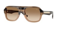 BURBERRY BE4478 420789 Striped Beige Brown Gradient 55 mm Men’s Sunglasses