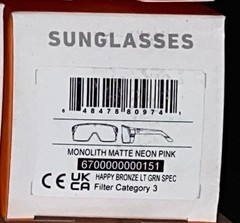 SPY OPTIC ADULT UNISEX MONOLITH CYLINDRICAL SHIELD SUNGLASSES ENHANCING LENSES