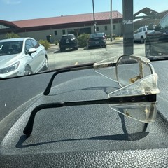 Vintage Crews Architect Z87 Safety Glasses Aviator 147 mm