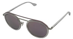 Converse Mens Sunglass Soft Round White Crystal Metal, Mirror Lens, SCO 193.