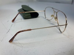 Unknown Vintage Aviator Frames with Cases ~55-20-140