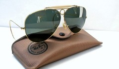 Vintage B&L Ray Ban USA Outdoorsman Shooter 70s 62-14mm Wrap-around Sunglasses