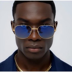 Mens Pilot Sunglasses Designer Fashion Shades Retro Eyewear Round Classic Chic