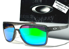 NEW Oakley CASTEL Matte Smoke Grey POLARIZED GALAXY Jade Lens Sunglass 9147