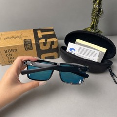 Costa Del Mar Rincon Sunglasses Black Frame Orange Mirror 580P Polarized NEW