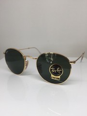 New Ray Ban Round Metal RB 3447 Sunglasses C. 001 Arista Gold w/ G15 Lenses 50mm