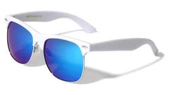 Retro Vintage Polarized Sunglasses Mens UV400 Half Metal Frame Club Sunglasses