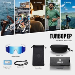 Polarized Sports Sunglasses for Men and Women,Fishing Cycling Mountain Bike B…