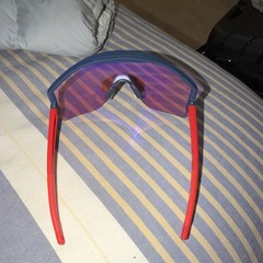 Pit Viper Blue Frame Purple Mirrored Lens Adjustable Lightweight Wrap Sunglasses