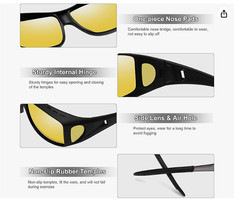 Lentes de Sol Polarizados para Usar Sobre Gafas con Proteccion UV400 Unisex