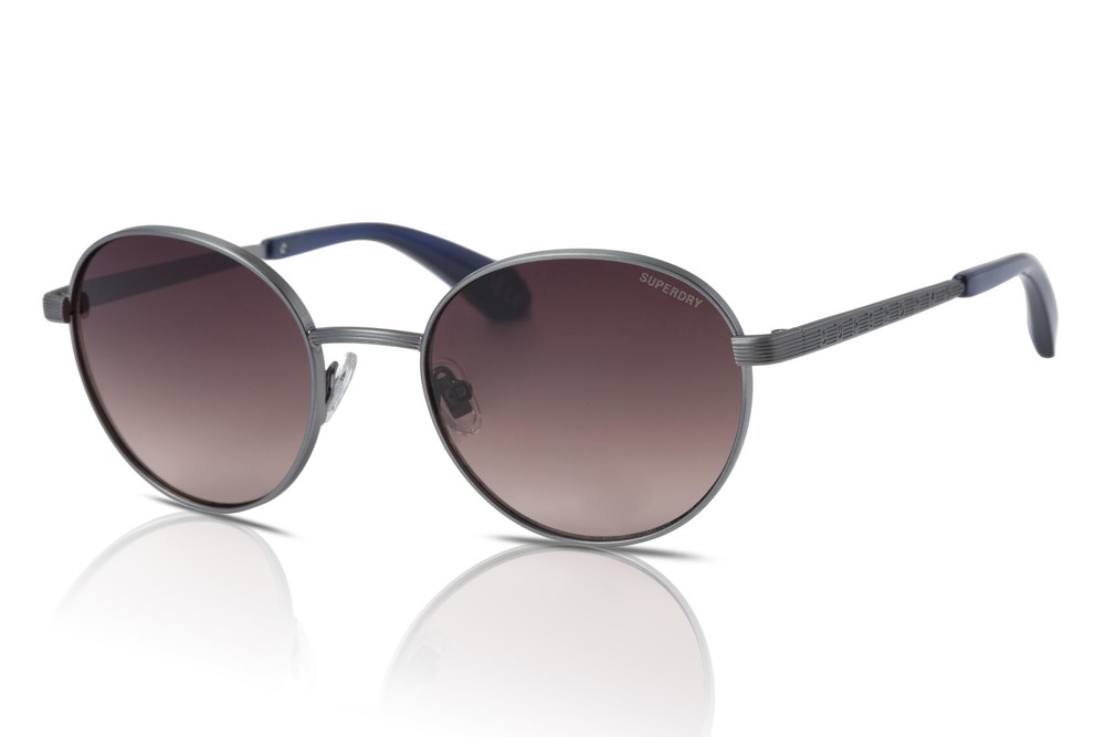 Superdry Sunglasses SDS-5001 002 Matte Silver/Brown Gradient Official Stockist