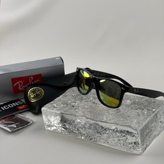 New In Box – Ray-Ban Polarized RB2140 Black Green Sunglasses Full Set