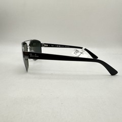 Ray Ban Mens Irregular Aviator Polar Sunglasses RB3663 Black/Green