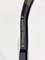 Chrome Hearts Black Oversized Square Sunglasses Brown Gradient Made in Japan