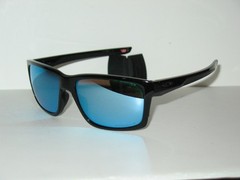 Oakley Main Link Polished Black Frame Prizm Deep Water Polarized Sunglasses