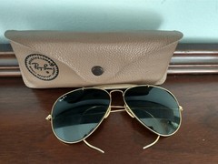 VINTAGE RAY BAN B&L WRAP EAR OUTDOORSMAN AVIATOR SUNGLASSES MADE IN USA 58-14