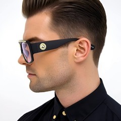 Men Clear Lens Eye Glasses Hip Hop Shades Fashion Oversized Designer Sunglasses