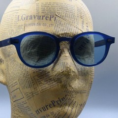 Brand new men blue sunglasses women handmade blue sunglasses Johnny Depp glasses