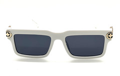 Men Sunglasses White Beige Tortoise Frame Hip Hop Style Rapper Gangster Model