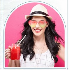 24 Pairs Heart Shaped Sunglasses Bulk Heart Rimless Sunglasses Colorful Candy…