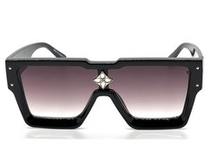 Trendy Sunglasses Oversized Flat Lens Black Lens Hip Hop Stylish UV400 Fashion