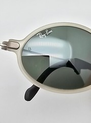 Ray-Ban B&L W2390 Orbs Ellipse Matte Crystal Frame G-15 Silver Mirror Sunglasses