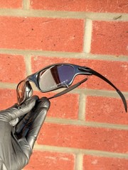 Oakley Juliet Carbon Metal Polarized Sunglasses Black Lenses/Black Frames
