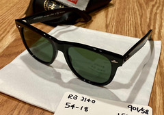 Ray-Ban RB2140 Black Classic Wayfarer Unisex 54mm Sunglasses & Case Perfect!!